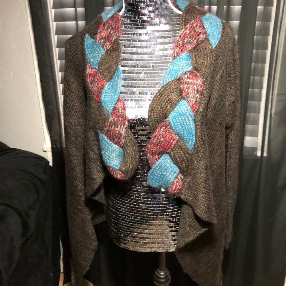 Lumiere Size M Sweater Cardigan - Picture 2 of 8